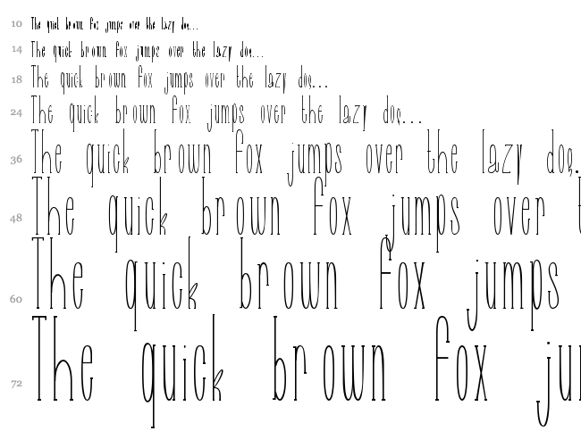Selfish Bitch font waterfall