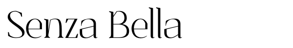 Senza Bella font