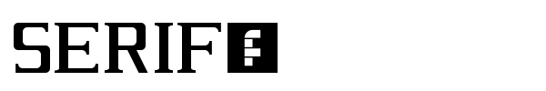 Serif? font
