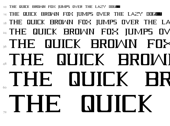Serif? font waterfall