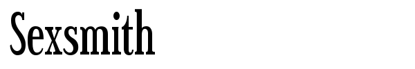 Sexsmith font