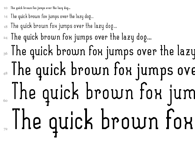 Sexything font waterfall