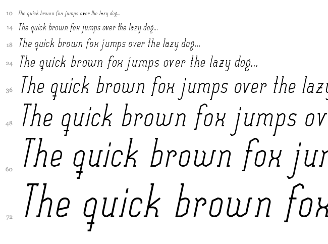 Sexything font waterfall
