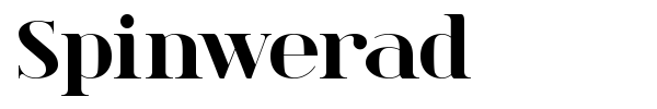 Spinwerad font preview