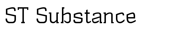 ST Substance font preview
