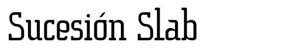 Sucesi?n Slab font