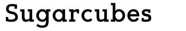 Sugarcubes font preview