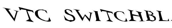 VTC Switchblade Romance font preview