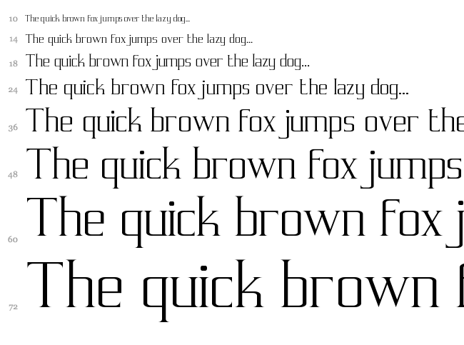 Symmetre font waterfall