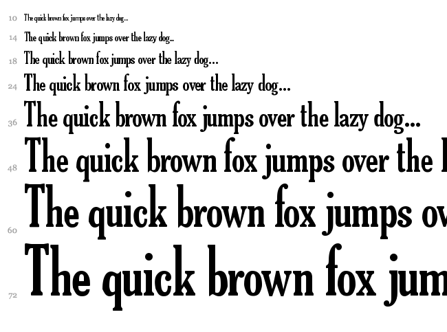TheReconLegendFont font waterfall