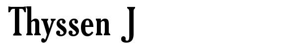 Thyssen J font