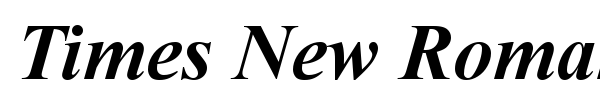 Times New Roman font preview