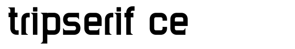 TripSerif CE font preview