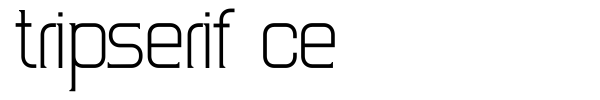 TripSerif CE font preview