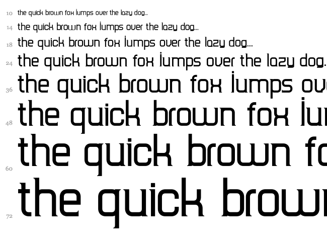TripSerif CE font waterfall
