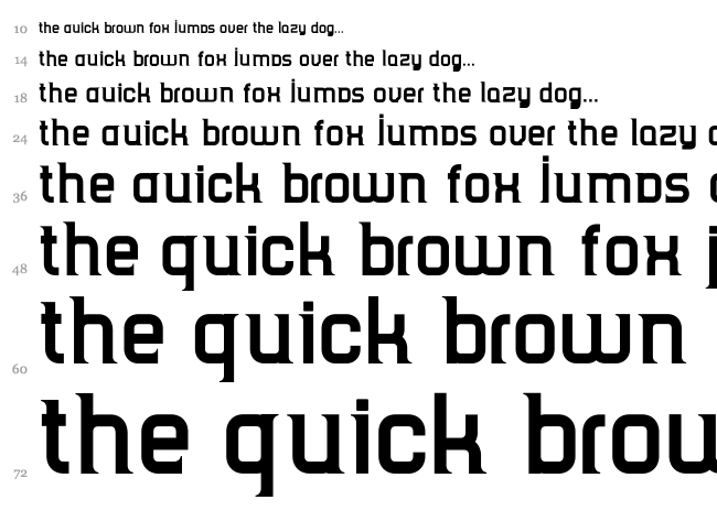 TripSerif CE font waterfall