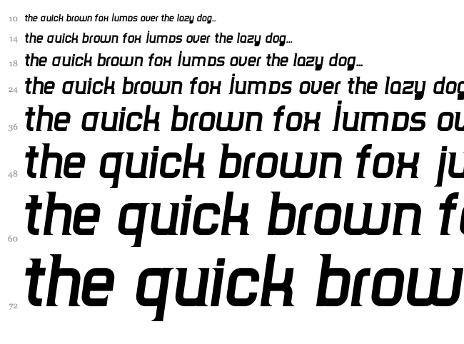TripSerif CE font waterfall