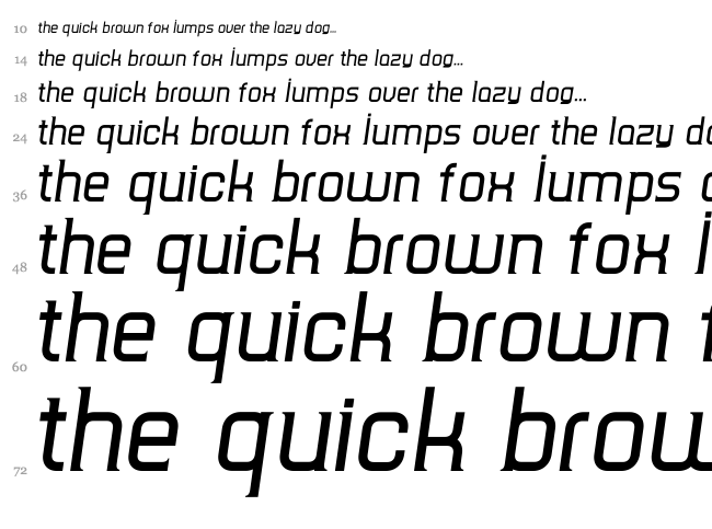 TripSerif CE font waterfall