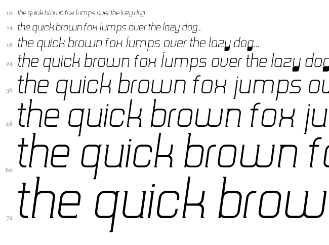 TripSerif CE font waterfall