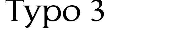 Typo 3 font preview