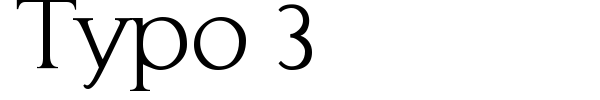 Typo 3 font preview