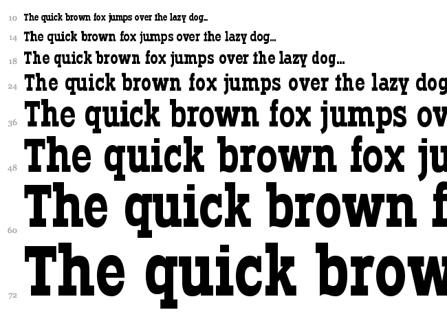 Typodermic font waterfall