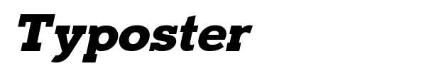 Typoster font preview