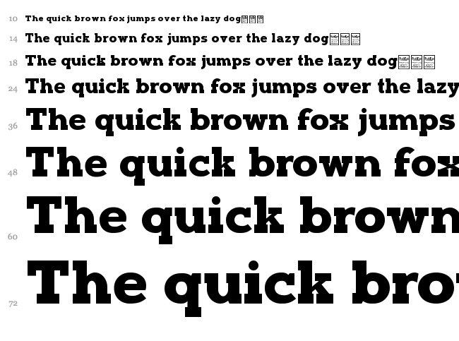 Typoster font waterfall