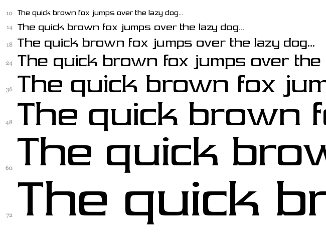 Vibrocentric font waterfall