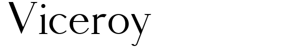 Viceroy font preview