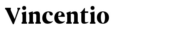 Vincentio font