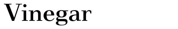 Vinegar font