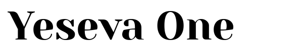Yeseva One font