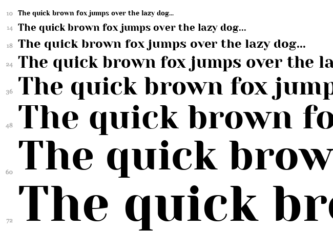 Yeseva One font waterfall