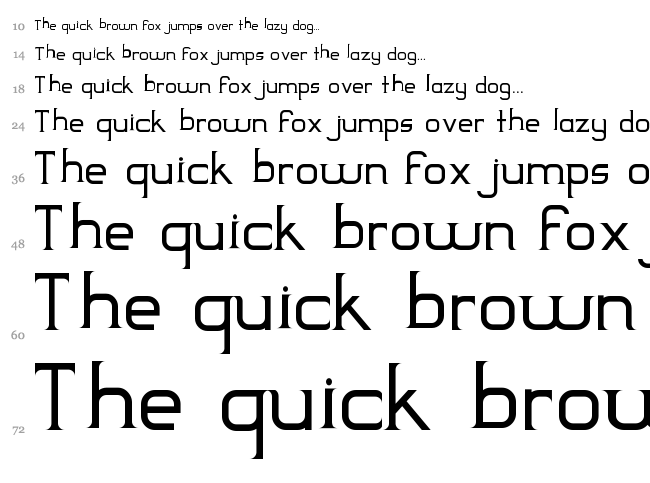 Yodeb font waterfall