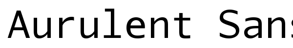 Aurulent Sans Mono font