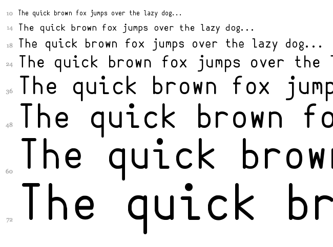 Belshaw Donut Robot font waterfall