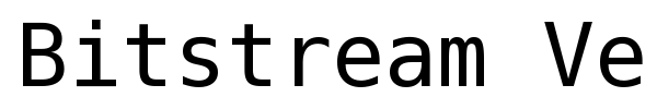 Bitstream Vera Sans Mono font