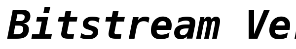 Bitstream Vera Sans Mono font preview
