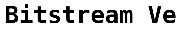 Bitstream Vera Sans Mono font preview