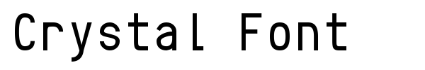 Crystal Font font preview