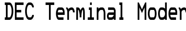 DEC Terminal Modern font
