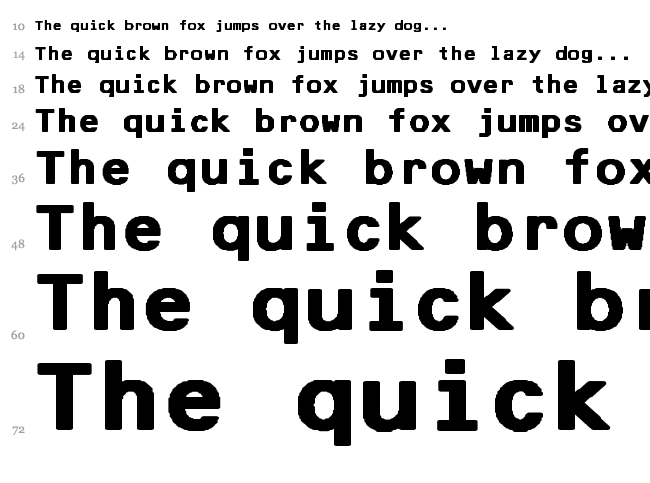 F25 Bank Printer font waterfall