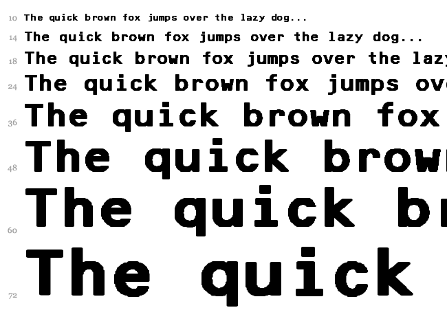 F25 Bank Printer font waterfall