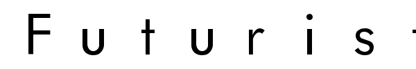 Futurist fixed-width font