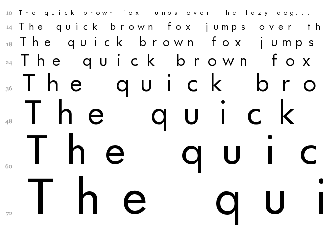 Futurist fixed-width font waterfall
