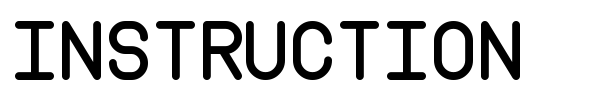 Instruction font