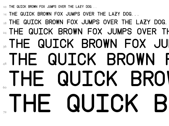 Instruction font waterfall