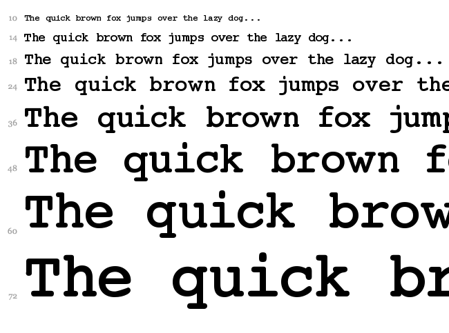 Jack Input font waterfall
