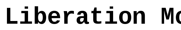 Liberation Mono font preview